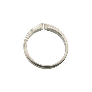 18K or Platinum Flat Shoulder with Edge Shank for 4 Prong Setting