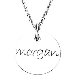 Posh Mommy&trade; Engravable Large Disc Pendant