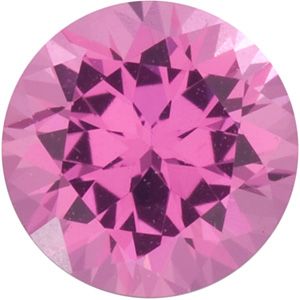 Round Genuine Pink Spinel