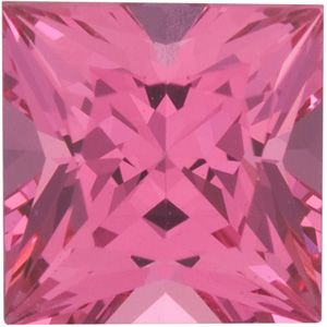 Square Genuine Pink Spinel