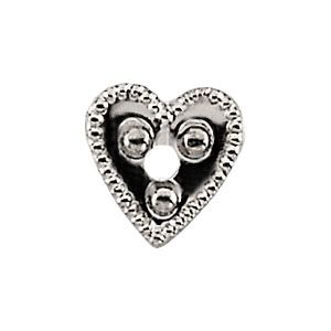 Heart Shaped Bright-Cut Tube Trim 