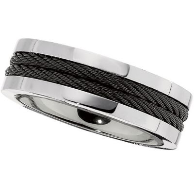8.0mm Titanium Band with Black Immersed Plate Cable 