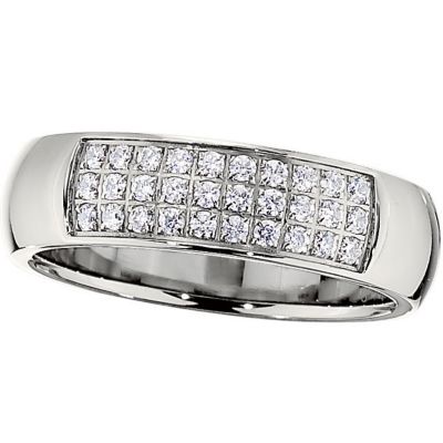 6.5mm Titanium Band with CZ's