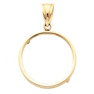 Tab Back Frame Pendant for U.S. $5.00 Coin