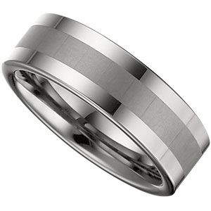 8.3mm Dura Tungsten&reg; Band with Satin Center