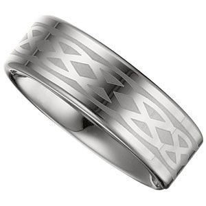 8.3mm Dura Tungsten&reg; Lasered Design Flat Band