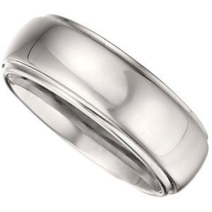 7.3mm Dura Tungsten&reg; Ridged Dome Band 