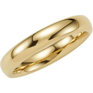 Dura Tungsten&reg; Gold Immersion Plated Domed Band