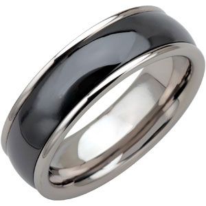Tungsten&trade; Band with Ceramic Inlay