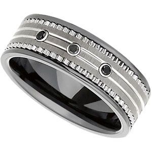 Dura Tungsten&reg; & Ceramic Couture&trade;  Band