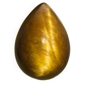 Genuine Tigereye - Pear Shape Cab; Brown
