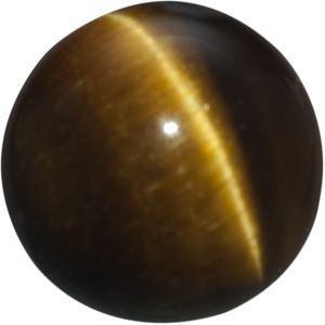 Round Genuine Tigereye Bead