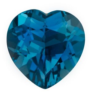Heart Genuine London Blue Topaz