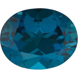 Oval Genuine London Blue Topaz