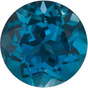 Round Genuine London Blue Topaz