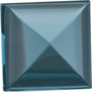 Square Genuine Cabochon London Blue Topaz