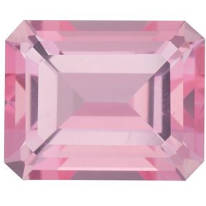 Emerald/Octagon SWAROVSKI GEMS™ Genuine Baby Pink Topaz