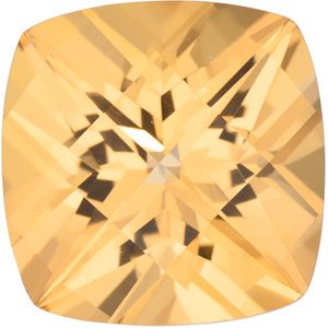 Antique Square Genuine Honey Topaz