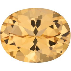 Oval Genuine Honey Topaz