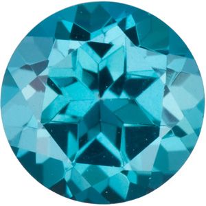 Round Genuine Teal  Topaz