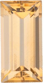 Straight Baguette Genuine Golden Precious Topaz