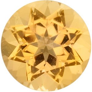 Round Genuine Golden Precious Topaz