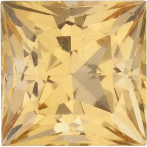 Square Genuine Golden Precious Topaz