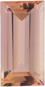 Straight Baguette Genuine Imperial Precious Topaz