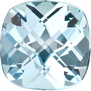 Antique Square Genuine Sky Blue Topaz