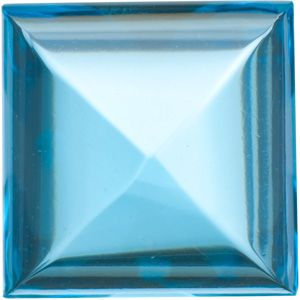 Square Genuine Cabochon Swiss Blue Topaz