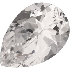 Pear SWAROVSKI GEMS™ Genuine White Topaz