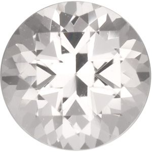 Round Genuine White Topaz