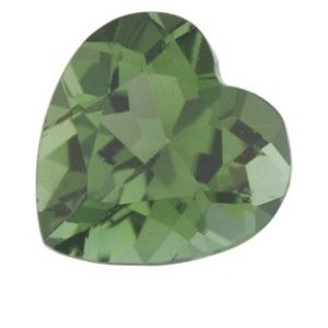 Heart Genuine Green Tourmaline