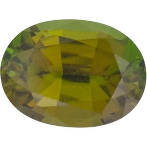 Oval Genuine Olive Tourmaline