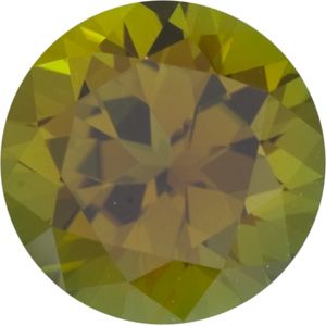 Round Genuine Olive Tourmaline