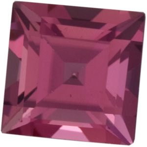 Genuine Tourmaline - Square Step; AA Quality; Pink