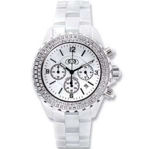  Ceramic Couture&trade; Watch with CZ's