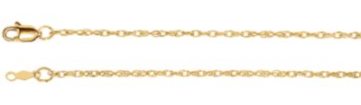 7-inch 1.5MM Rope Chain Bracelet with Lobster Clasp - 14K Yellow Gold