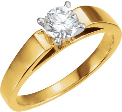 Diamond Cathedral Engagement Ring .75 Carat Ref 866021