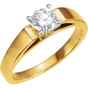 Diamond Cathedral Engagement Ring .75 Carat Ref 866021