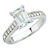 Semi-Mount Engagement Ring or Matching Band