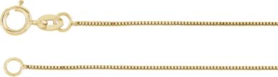 .55mm Solid Box Chain with Spring Ring Clasp Ref 623466
