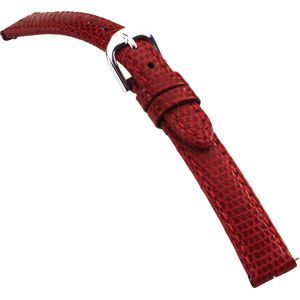 Red EZ Change Genuine Lizard Watch Strap for Women Ref 685399