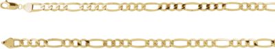 16-inch Figaro Chain with Lobster Clasp - 14K Yellow Gold