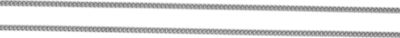 24-inch Continous Curb Link Flat Chain - Sterling Silver