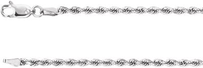16 white gold chain with lobster clasp discount