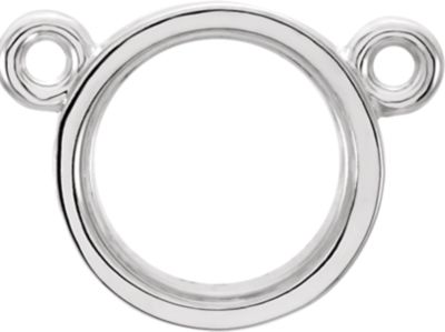 Round Bezel-Set Necklace Center