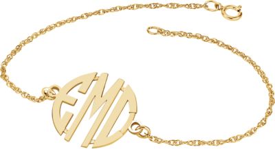 20mm 3 Letter Block Monogram Bracelet Ref 86007