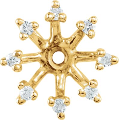 Earring Jackets, 14K Yellow 1/6 CTW Diamond Earring Jackets