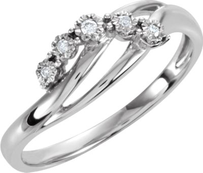 .03 CTW Diamond 5 Stone Ring Ref 650063